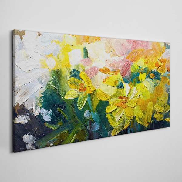 Abstract flowers Canvas Wall art