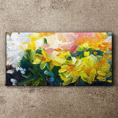 Spring flowers in intense colors Canvas Wall art