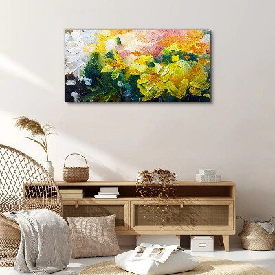 Abstract flowers Canvas Wall art