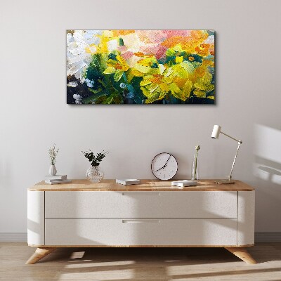Spring flowers in intense colors Canvas Wall art