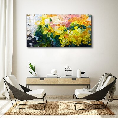 Abstract flowers Canvas Wall art