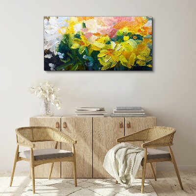 Abstract flowers Canvas Wall art