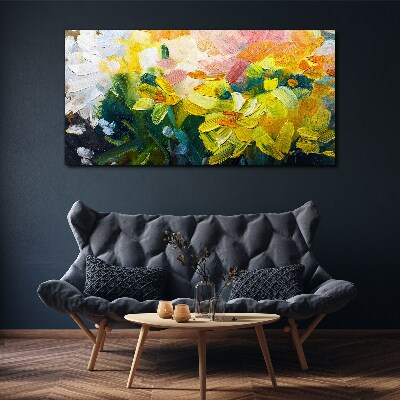 Abstract flowers Canvas Wall art