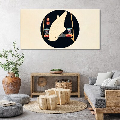 Abstraction animal parrot Canvas print