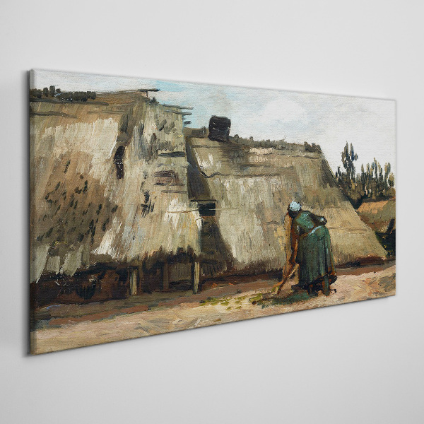 Working in the field Canvas print
