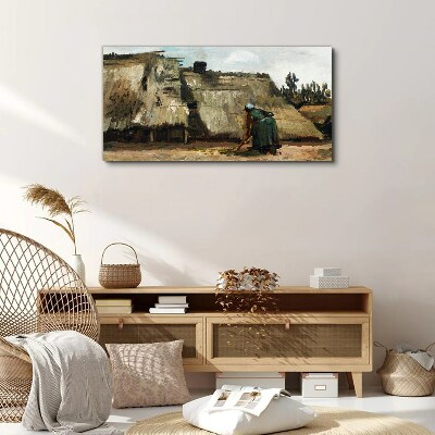 Working in the field Canvas print
