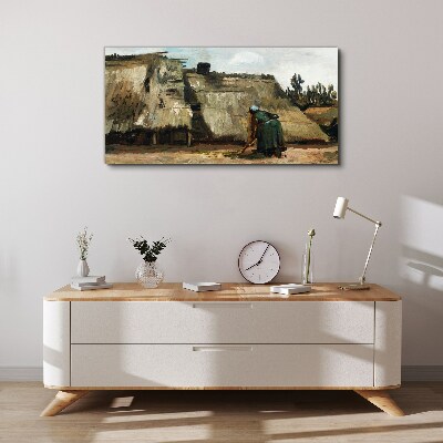 Working in the field Canvas print