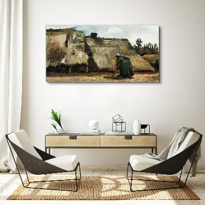 Working in the field Canvas print