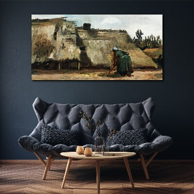 Working in the field Canvas print