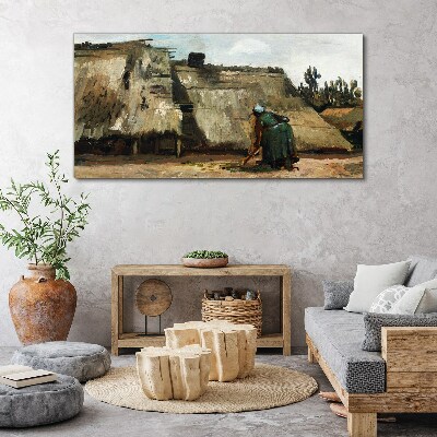 Working in the field Canvas print