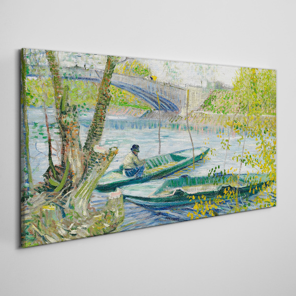 A peaceful landscape by the water Canvas print