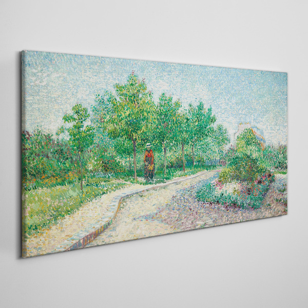 Summer walk in the garden Canvas print
