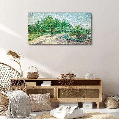 Summer walk in the garden Canvas print