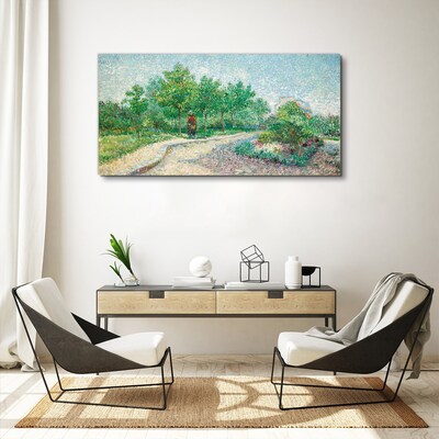 Summer walk in the garden Canvas print
