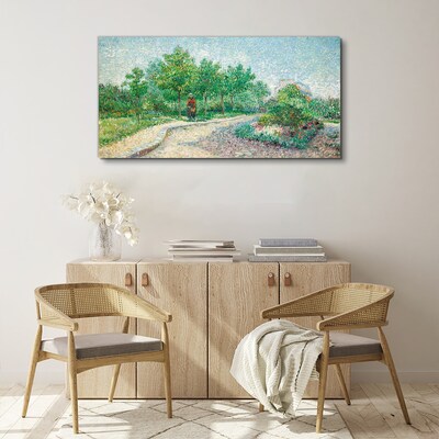 Summer walk in the garden Canvas print