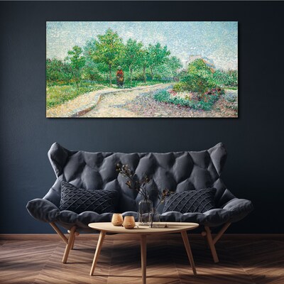 Summer walk in the garden Canvas print