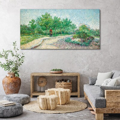 Nature trees van gogh Canvas print