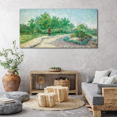 Summer walk in the garden Canvas print