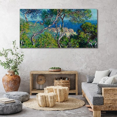 Mediterranean landscape with trees Canvas print