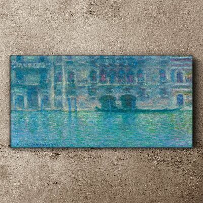 Venice Lagoon in Shades of Blue Canvas print