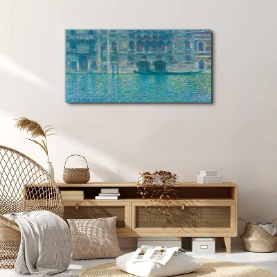 Venice Lagoon in Shades of Blue Canvas print