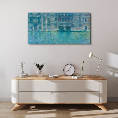 Venice Lagoon in Shades of Blue Canvas print