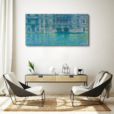 Venice Lagoon in Shades of Blue Canvas print