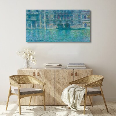 Venice Lagoon in Shades of Blue Canvas print