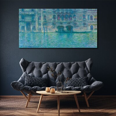 Venice Lagoon in Shades of Blue Canvas print