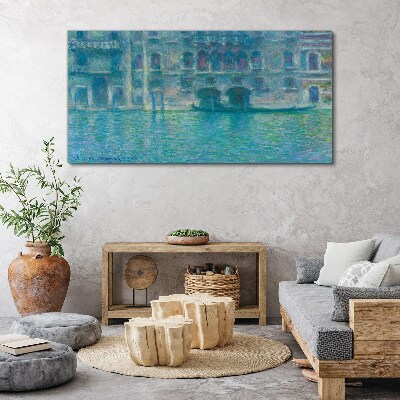 Venice Lagoon in Shades of Blue Canvas print