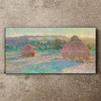 Monet haystacks Canvas print