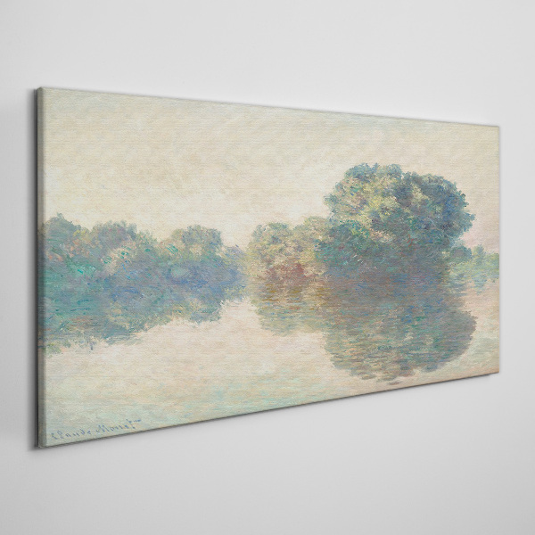 A calm surface of water Canvas print
