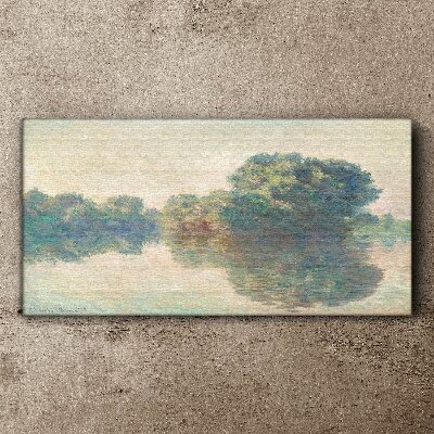 A calm surface of water Canvas print