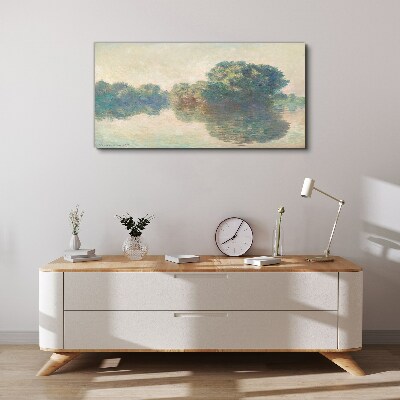 A calm surface of water Canvas print