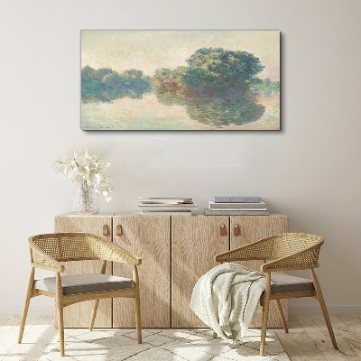 A calm surface of water Canvas print
