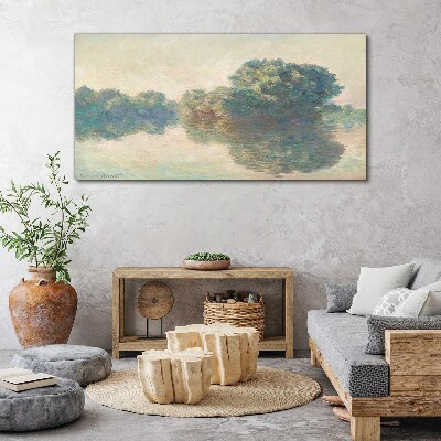 A calm surface of water Canvas print