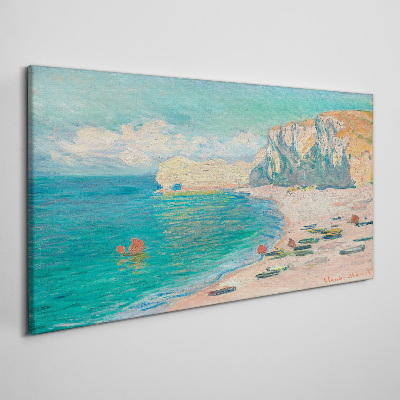 Beach in the Normandy sun Canvas print