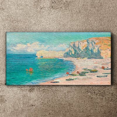 Beach falaise damonte monet Canvas print