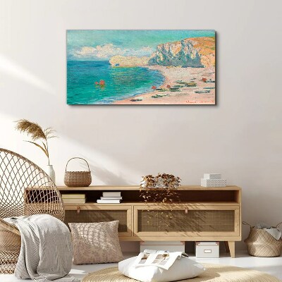 Beach in the Normandy sun Canvas print