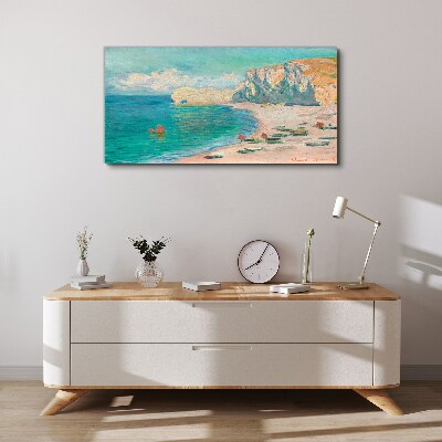 Beach in the Normandy sun Canvas print