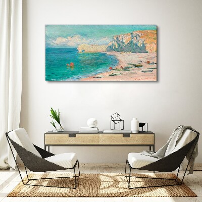 Beach in the Normandy sun Canvas print