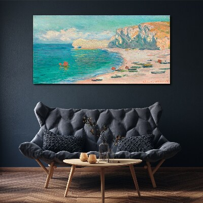 Beach in the Normandy sun Canvas print