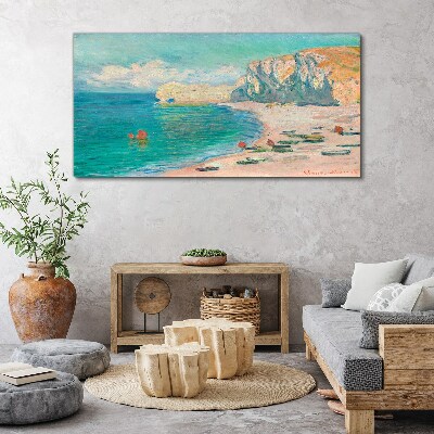 Beach in the Normandy sun Canvas print