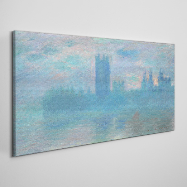 Foggy London in the morning Canvas print