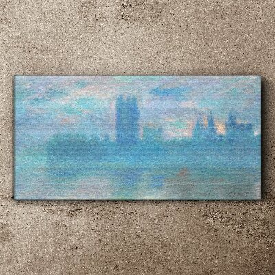 Foggy London in the morning Canvas print