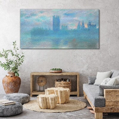 Foggy London in the morning Canvas print
