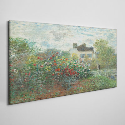 Garden in Montgeron Canvas print