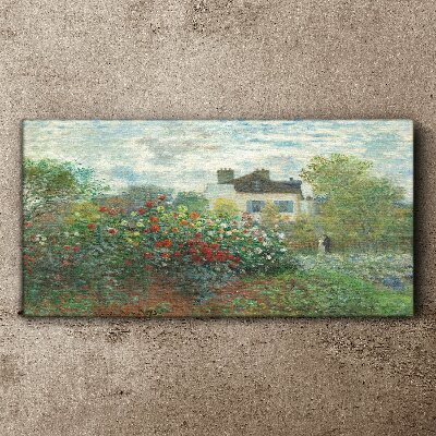 Garden in Montgeron Canvas print