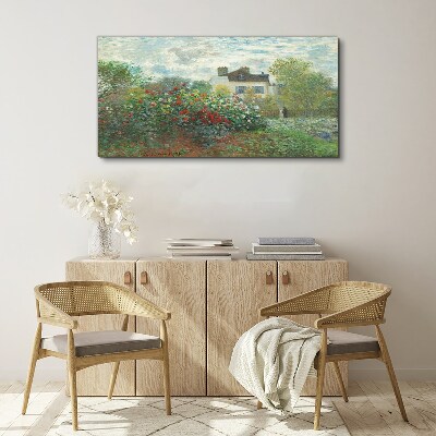 Garden in Montgeron Canvas print