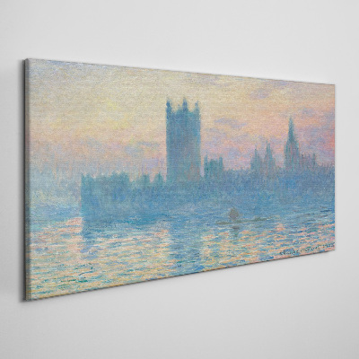 Sunset over London Canvas print